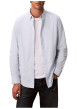 Thumbnail Chemise en coton ciel unie avec une coupe droite et un col à rabats