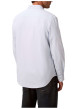 Thumbnail Chemise en coton ciel unie avec une coupe droite et un col à rabats - Image 2