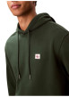 Thumbnail Sweat en coton sapin uni avec une coupe droite et un col à capuche - Image 4