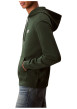 Thumbnail Sweat en coton sapin uni avec une coupe droite et un col à capuche - Image 5