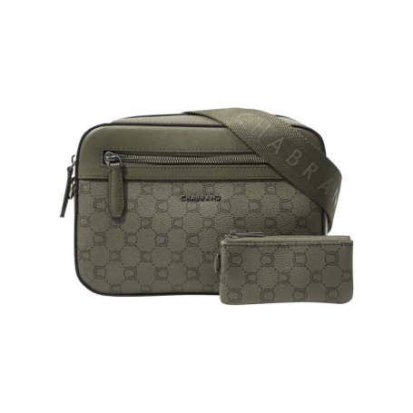 Sac à bandoulière kaki pourvu d'un motif...