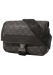 Thumbnail Sac à bandoulière anthracite orné d'un motif monogramme contrasté - Image 2