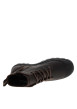 Thumbnail Bottines en cuir marron à talon plat avec des lacets et un zip latéral - Image 5