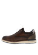 Thumbnail Derbies cognac à talon plat avec des lacets ronds et patch cousu avec logo - Image 2