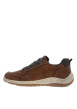 Thumbnail Sneakers cognac à talon plat avec des lacets et un zip latéral - Image 2