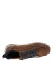 Thumbnail Sneakers cognac à talon plat avec des lacets et un zip latéral - Image 4