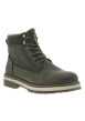 Thumbnail Bottines kaki à talon décroché bas avec un zip et des lacets ronds - Image 3