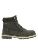 Thumbnail Bottines kaki à talon décroché bas avec un zip et des lacets ronds