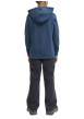 Thumbnail Sweat en coton mélangé bleu imprimé avec une coupe droite et un col à capuche - Image 4