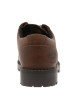 Thumbnail Derbies en cuir tan à talon décroché bas avec des lacets ronds - Image 6
