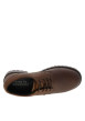 Thumbnail Derbies en cuir tan à talon décroché bas avec des lacets ronds - Image 4