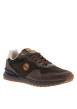 Thumbnail Sneakers brunes à talon plat avec des lacets avec patch côté externe - Image 3