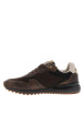 Thumbnail Sneakers brunes à talon plat avec des lacets avec patch côté externe - Image 2