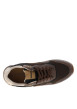 Thumbnail Sneakers brunes à talon plat avec des lacets avec patch côté externe - Image 4
