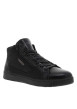 Thumbnail Baskets noires à talon plat avec des lacets et un zip latéral - Image 3