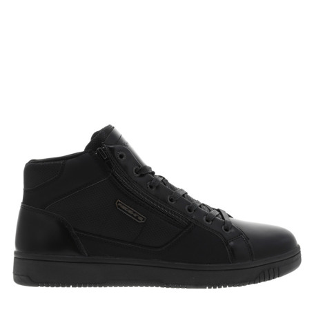 Baskets noires à talon plat avec des lacets et...