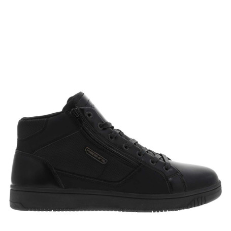 Baskets noires à talon plat avec des lacets et...