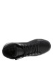 Thumbnail Baskets noires à talon plat avec des lacets et un zip latéral - Image 4