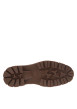 Thumbnail Bottines en cuir cognac à talon décroché bas avec un zip et des lacets ronds - Image 5