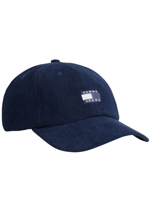 Casquette en coton biologique marine unie avec une fermeture strapback