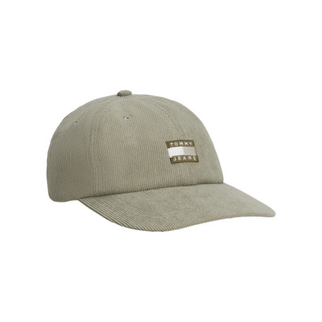 Casquette verte unie avec une fermeture...