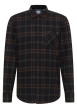 Thumbnail Chemise en coton marron à carreaux avec une coupe regular fit