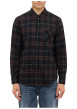 Thumbnail Chemise en coton marron à carreaux avec une coupe regular fit - Image 4