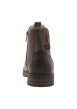 Thumbnail Boots café à talon décroché bas avec un zip et un soufflet élastiqué - Image 6