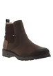 Thumbnail Boots chocolat à talon décroché bas avec un zip et un soufflet élastiqué - Image 3