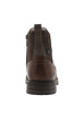 Thumbnail Boots chocolat à talon décroché bas avec un zip et un soufflet élastiqué - Image 6