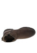 Thumbnail Boots chocolat à talon décroché bas avec un zip et un soufflet élastiqué - Image 4
