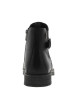 Thumbnail Boots noires à talon plat avec un zip et un soufflet élastiqué - Image 6