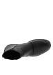 Thumbnail Boots noires à talon plat avec un zip et un soufflet élastiqué - Image 4