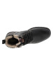 Thumbnail Bottines noires avec une doublure en maille sherpa et un zip latéral - Image 4