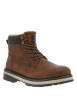 Thumbnail Bottines brunes à talon décroché bas avec une doublure en maille sherpa - Image 3