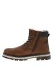 Thumbnail Bottines brunes à talon décroché bas avec une doublure en maille sherpa - Image 2