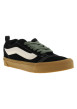 Thumbnail Baskets skate kaki à talon plat avec une languette rembourrée - Image 3