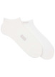 Thumbnail Lot de 2 paires de chaussettes basses en coton blanches unies