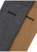 Thumbnail Lot de 2 paires de chaussettes hautes en coton beiges et grises unies - Image 2
