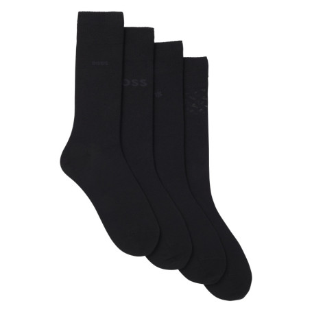 Lot de 4 paires de chaussettes hautes en coton...