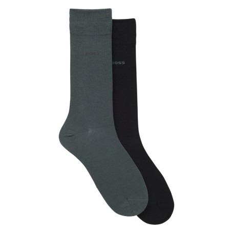 Lot de 2 paires de chaussettes hautes en coton...