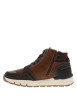 Thumbnail Baskets cognac à talon plat avec des lacets et un zip latéral - Image 2