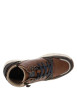 Thumbnail Baskets cognac à talon plat avec des lacets et un zip latéral - Image 4