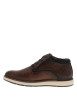 Thumbnail Derbies cognac à talon plat avec des lacets et doublure bleu marine - Image 2