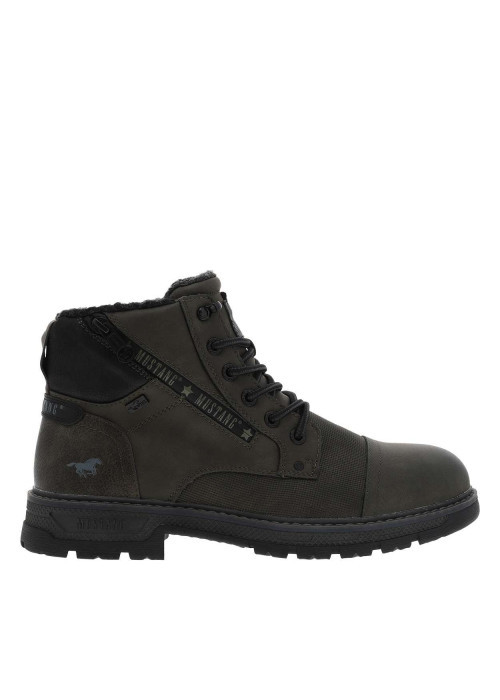 Bottines kaki à talon décroché bas avec un zip...