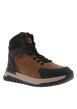 Thumbnail Baskets cognac à talon plat avec un zip et des lacets ronds - Image 3
