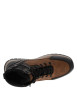Thumbnail Baskets cognac à talon plat avec un zip et des lacets ronds - Image 4