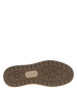 Thumbnail Baskets en cuir kaki à talon plat avec des lacets et un zip latéral - Image 5