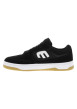 Thumbnail Baskets skate noires avec des talons plat et une languette épaisse - Image 2
