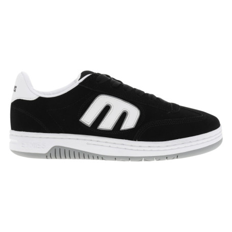 Baskets skate noires à talon plat avec un logo...